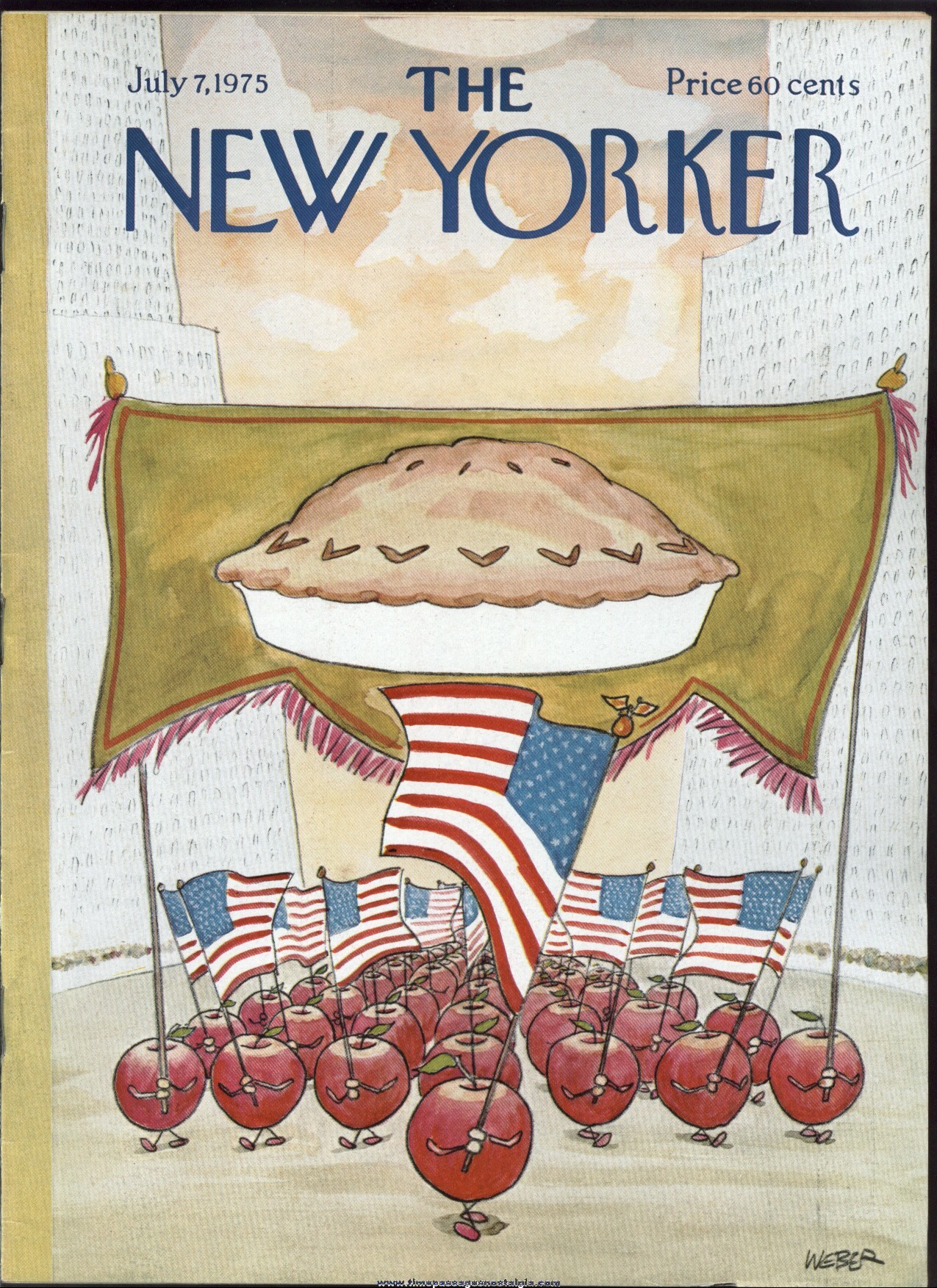New Yorker Magazine - July 7, 1975 - Cover by Robert Weber