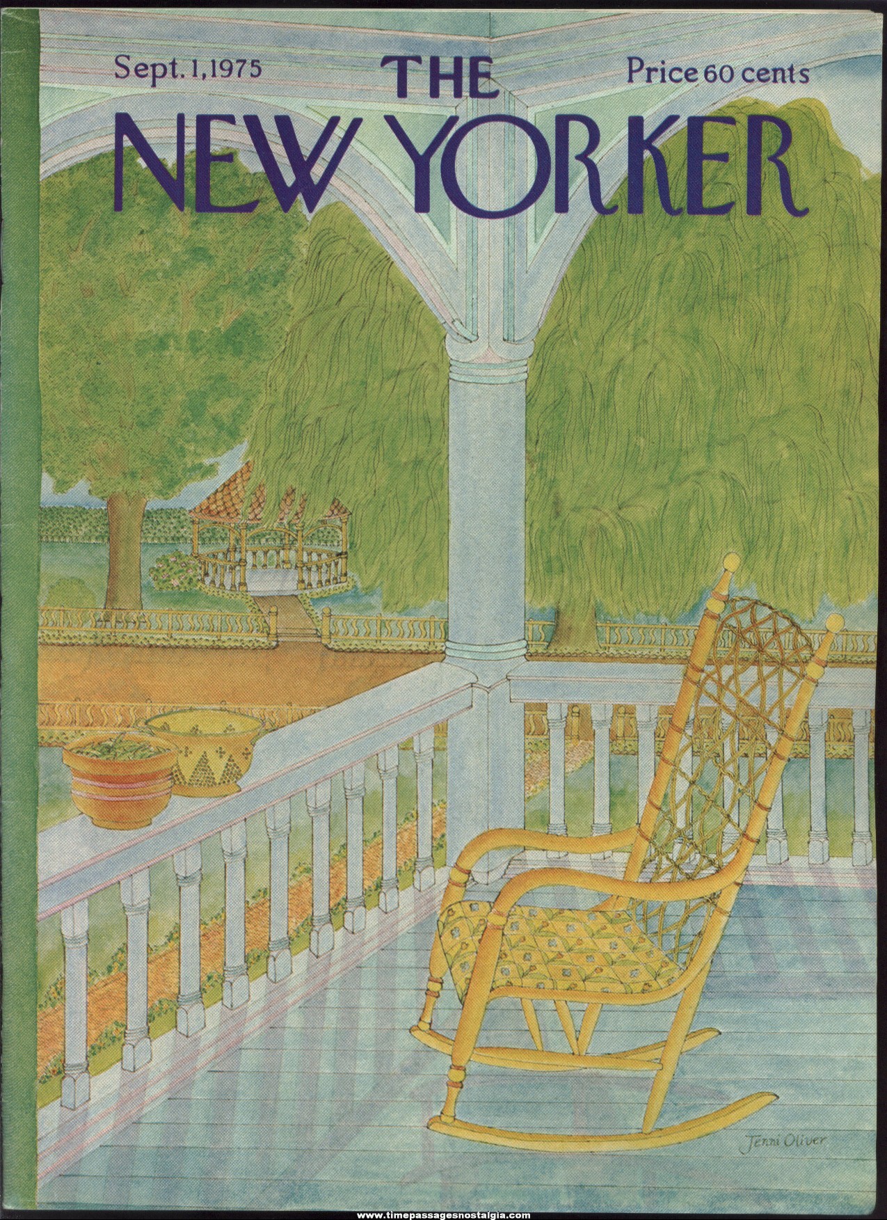 New Yorker Magazine - September 1, 1975 - Cover by Jenni Oliver