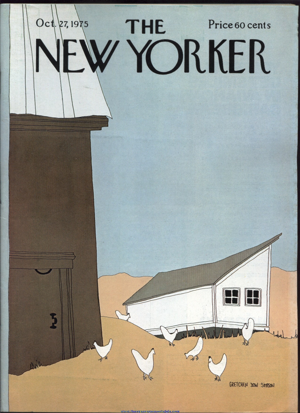 New Yorker Magazine - October 27, 1975 - Cover by Gretchen Dow Simpson