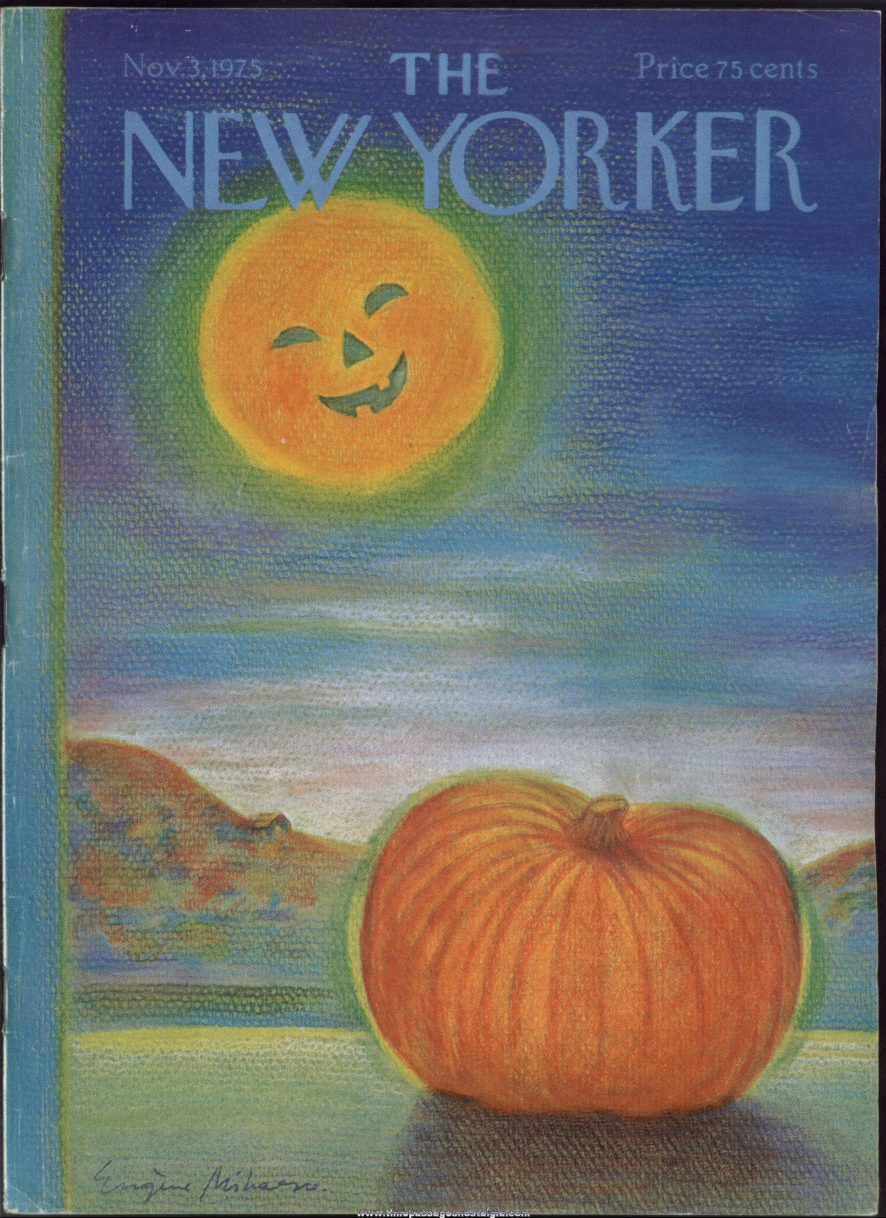 New Yorker Magazine - November 3, 1975 - Cover by Eugene Mihaesco