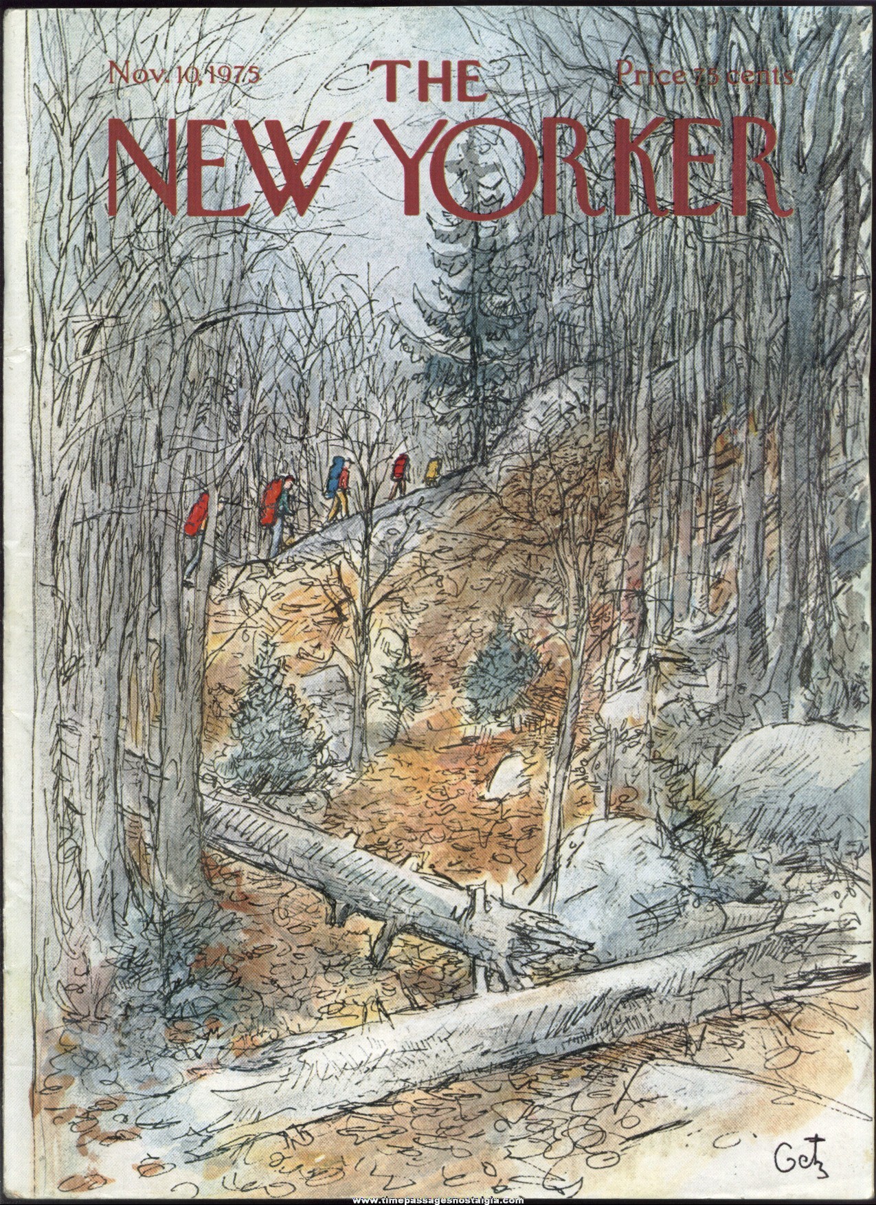 New Yorker Magazine - November 10, 1975 - Cover by Arthur Getz