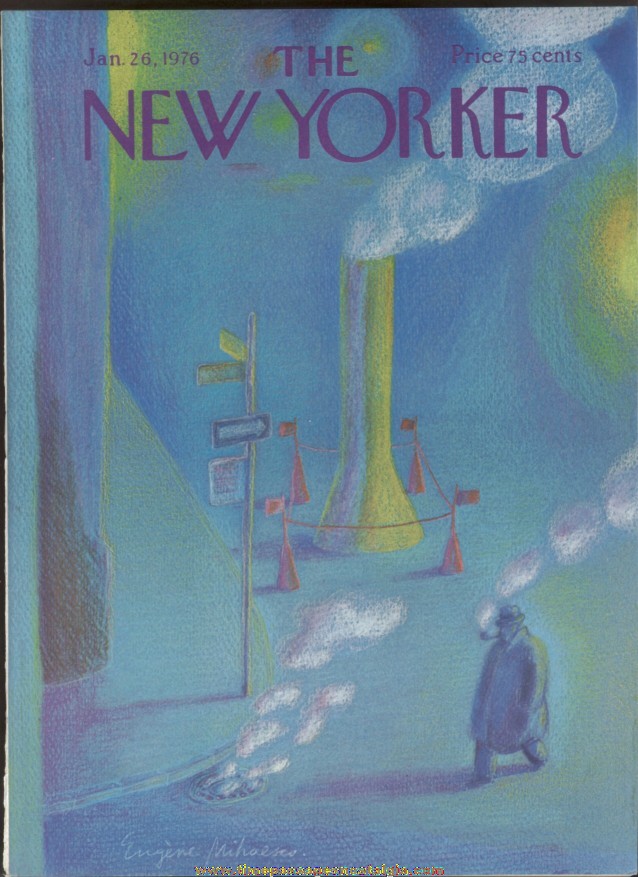 New Yorker Magazine - January 26, 1976 - Cover by Eugene Mihaesco