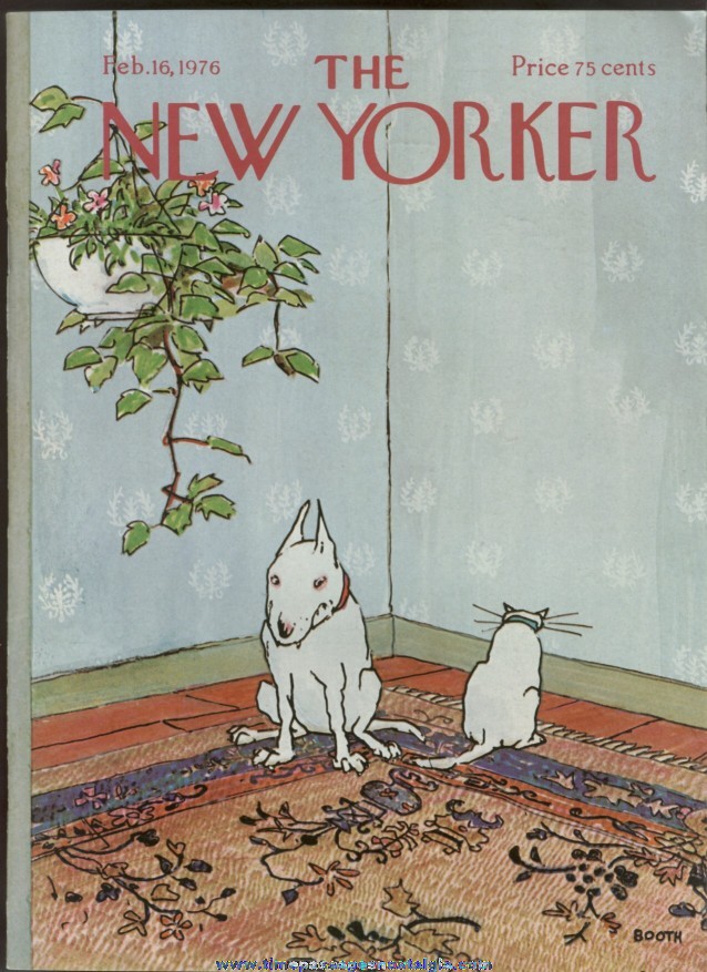 New Yorker Magazine - February 16, 1976 - Cover by George Booth