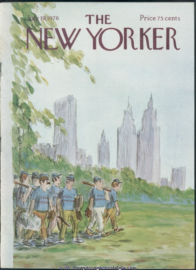 New Yorker Magazine - July 19, 1976 - Cover by James Stevenson