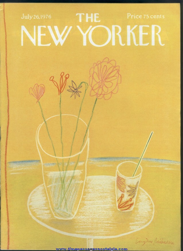 New Yorker Magazine - July 26, 1976 - Cover by Eugene Mihaesco