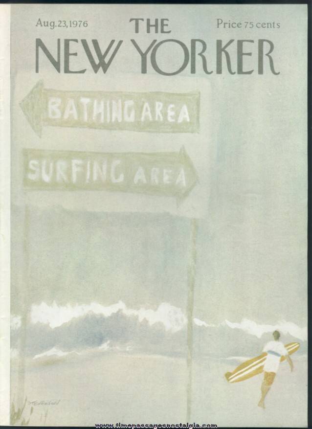New Yorker Magazine - August 23, 1976 - Cover by James Stevenson