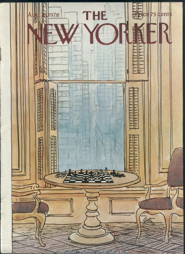 New Yorker Magazine - August 30, 1976 - Cover by Arthur Getz