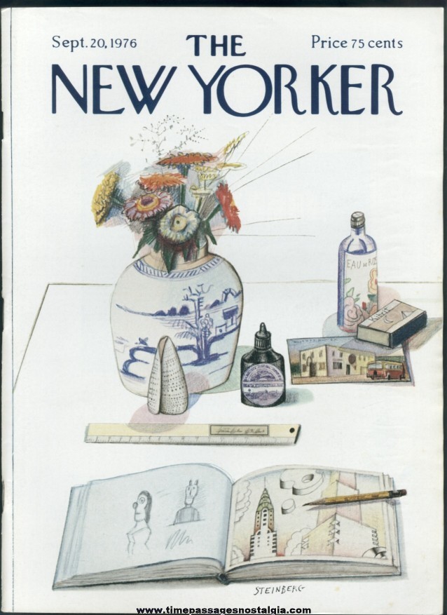 New Yorker Magazine - September 20, 1976 - Cover by Saul Steinberg