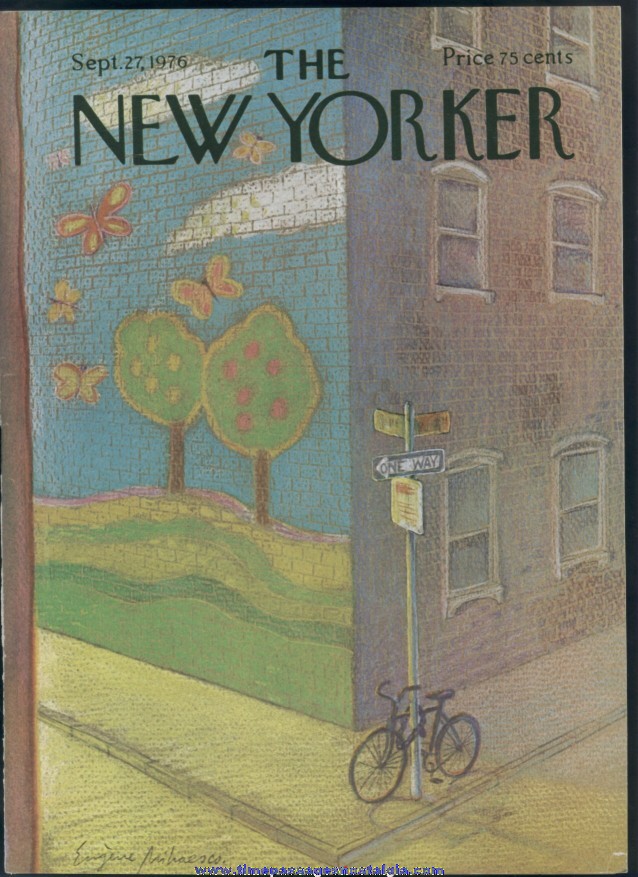 New Yorker Magazine - September 27, 1976 - Cover by Eugene Mihaesco