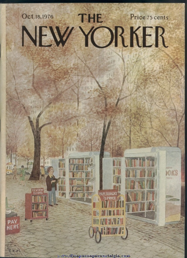 New Yorker Magazine - October 18, 1976 - Cover by Charles E. Martin