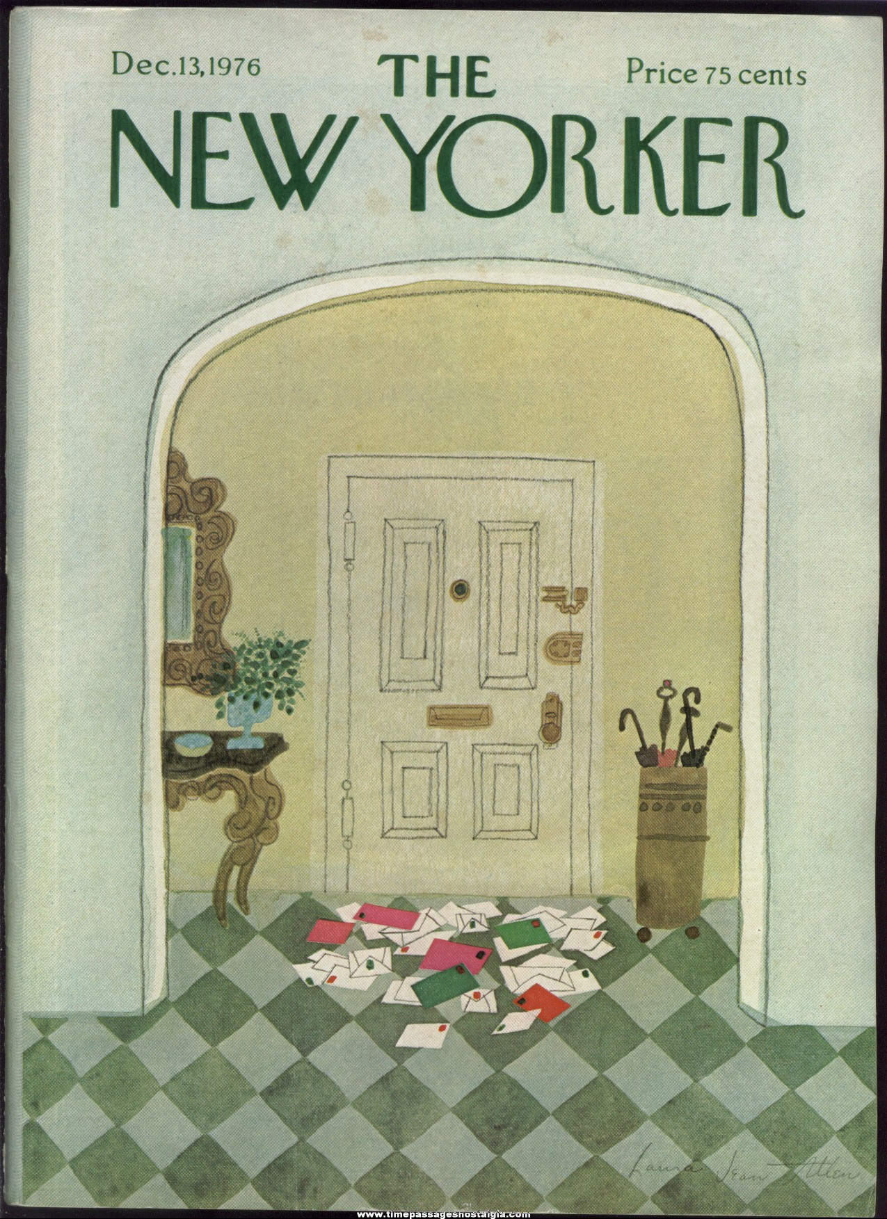 New Yorker Magazine - December 13, 1976 - Cover by Laura Jean Allen