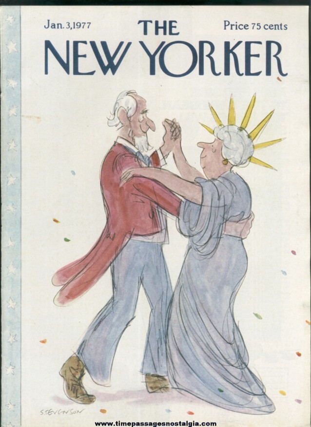 New Yorker Magazine - January 3, 1977 - Cover by James Stevenson