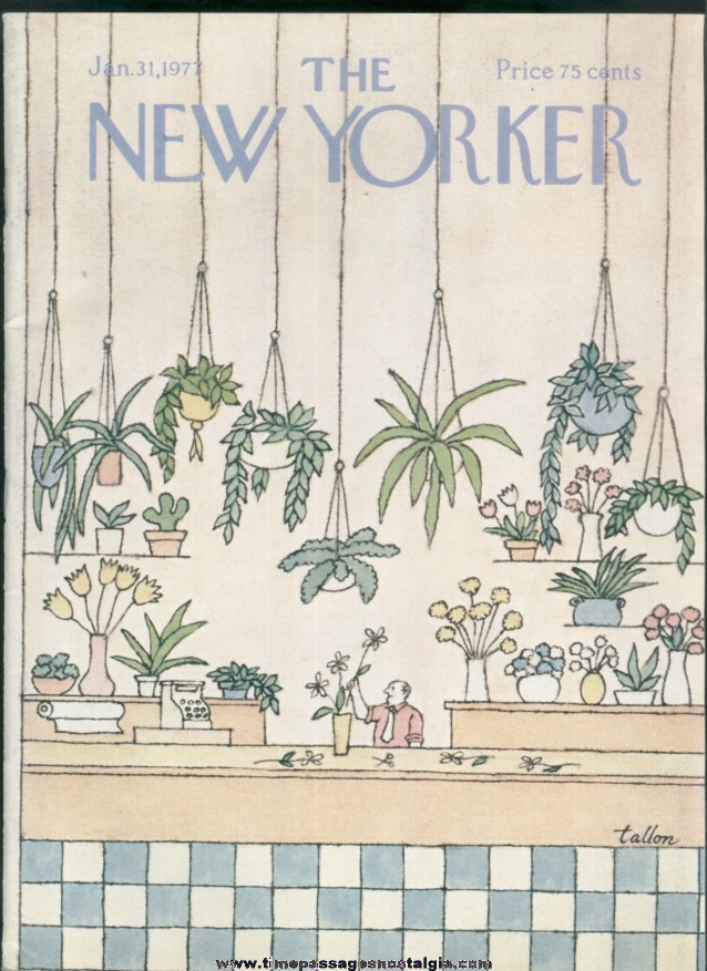 New Yorker Magazine - January 31, 1977 - Cover by Robert Tallon