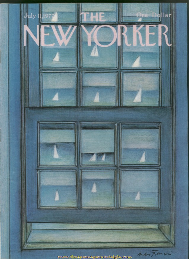 New Yorker Magazine - July 11, 1977 - Cover by Andre Francois