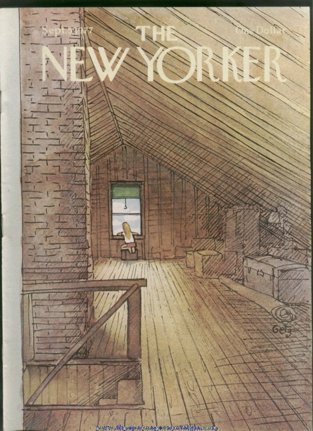 New Yorker Magazine - September 5, 1977 - Cover by Arthur Getz