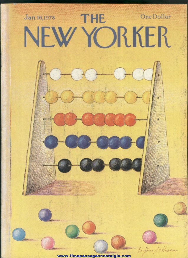 New Yorker Magazine - January 16, 1978 - Cover by Eugene Mihaesco