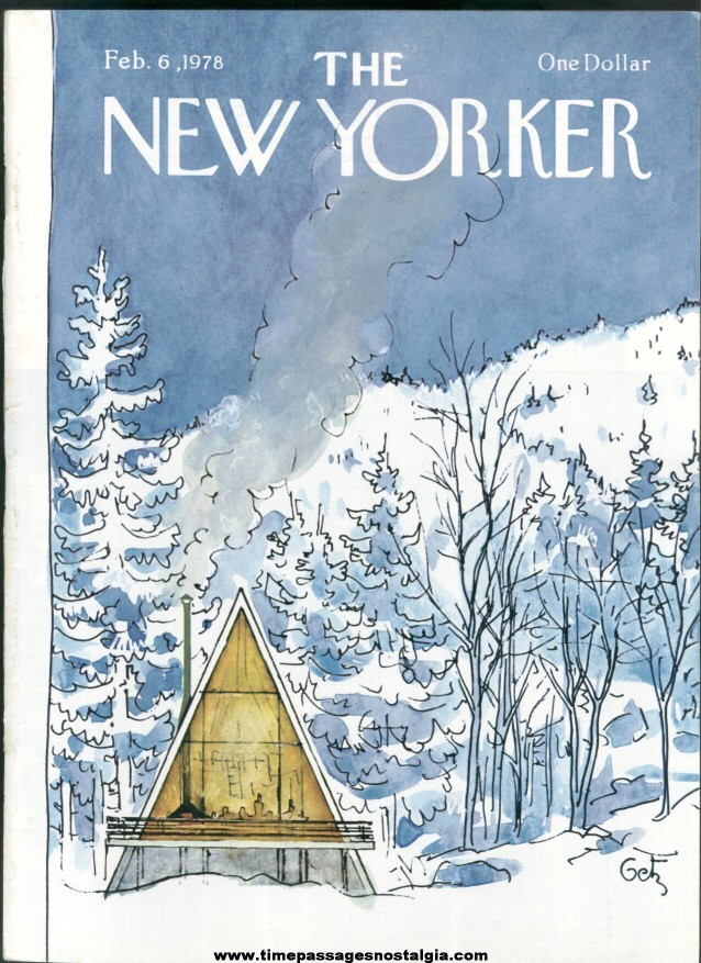 New Yorker Magazine - February 6, 1978 - Cover by Arthur Getz