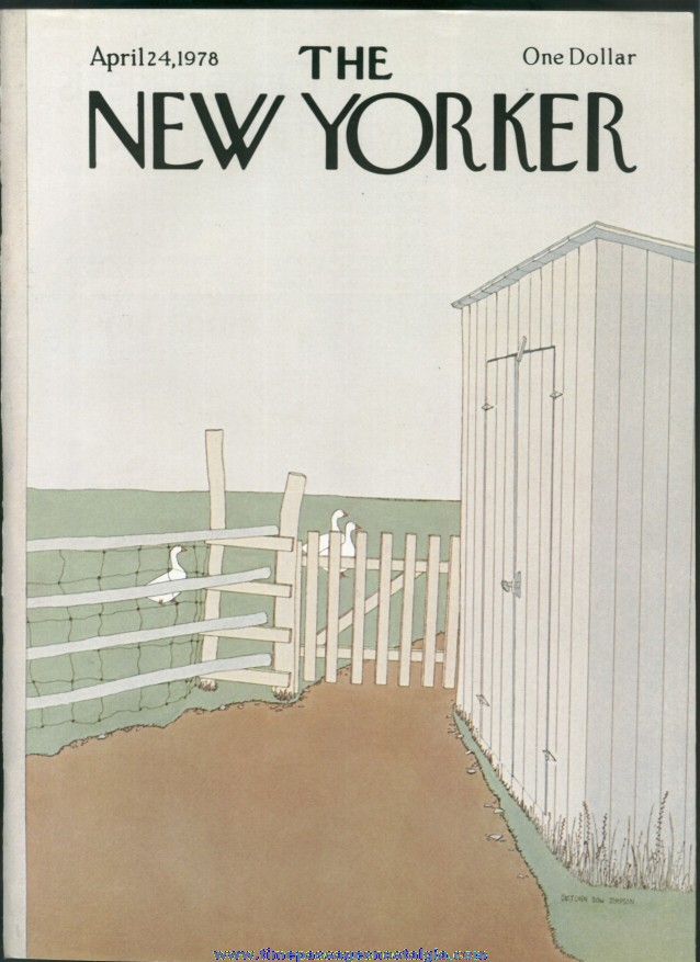New Yorker Magazine - April 24, 1978 - Cover by Gretchen Dow Simpson