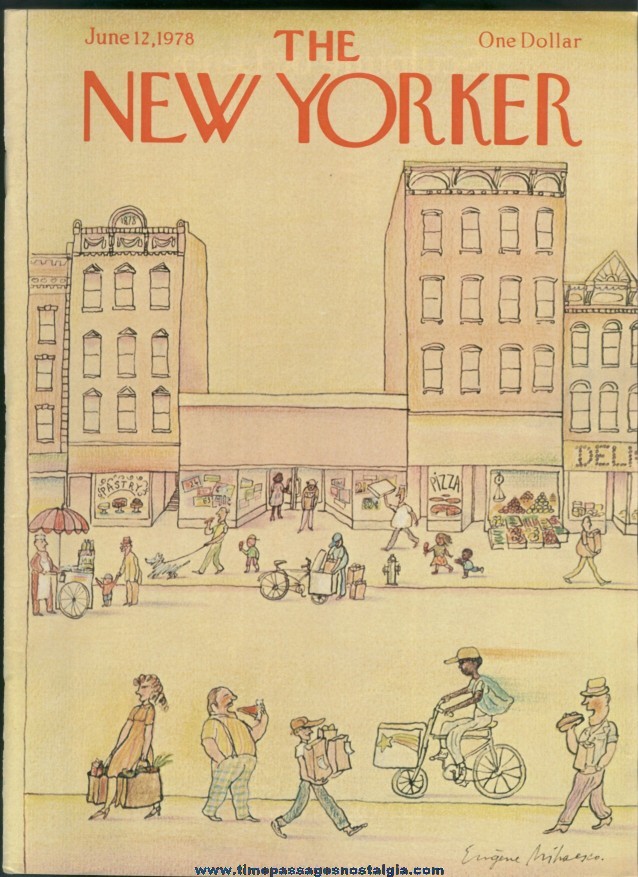 New Yorker Magazine - June 12, 1978 - Cover by Eugene Mihaesco