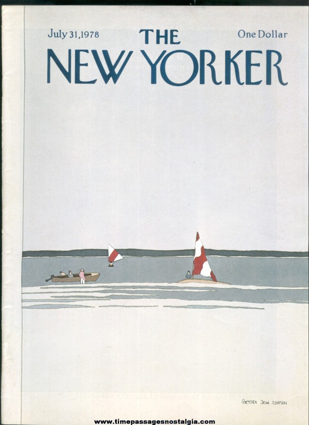 New Yorker Magazine - July 31, 1978 - Cover by Gretchen Dow Simpson
