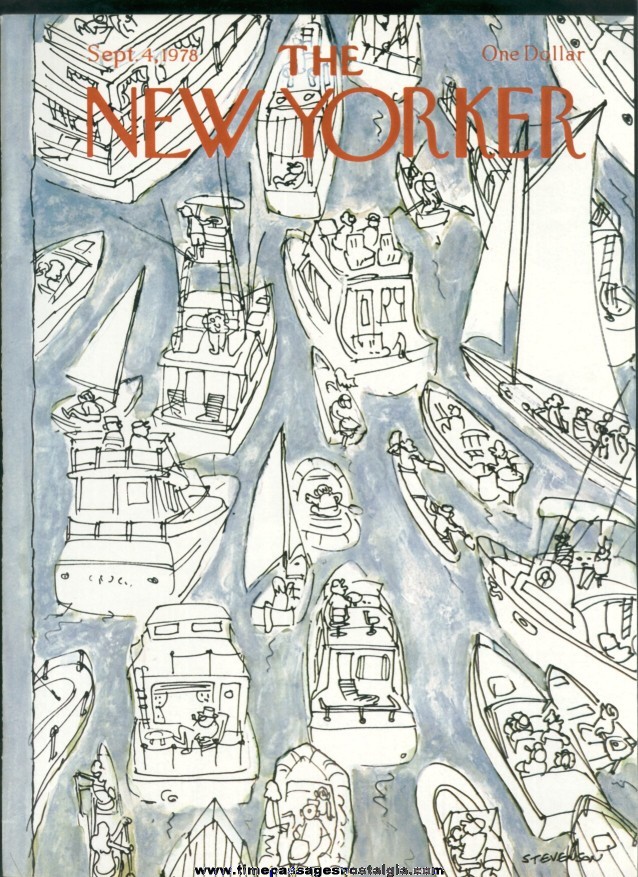 New Yorker Magazine - September 4, 1978 - Cover by James Stevenson