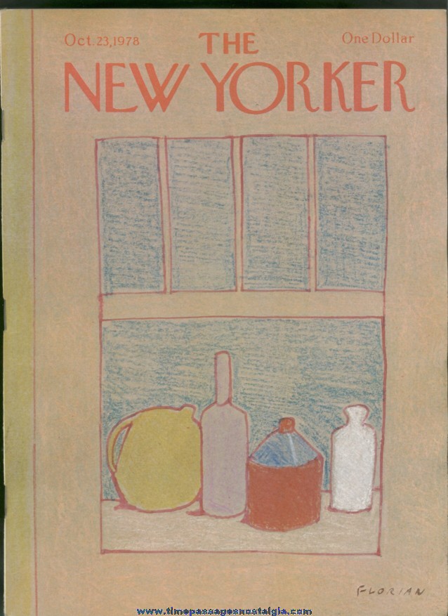New Yorker Magazine - October 23, 1978 - Cover by Douglas Florian