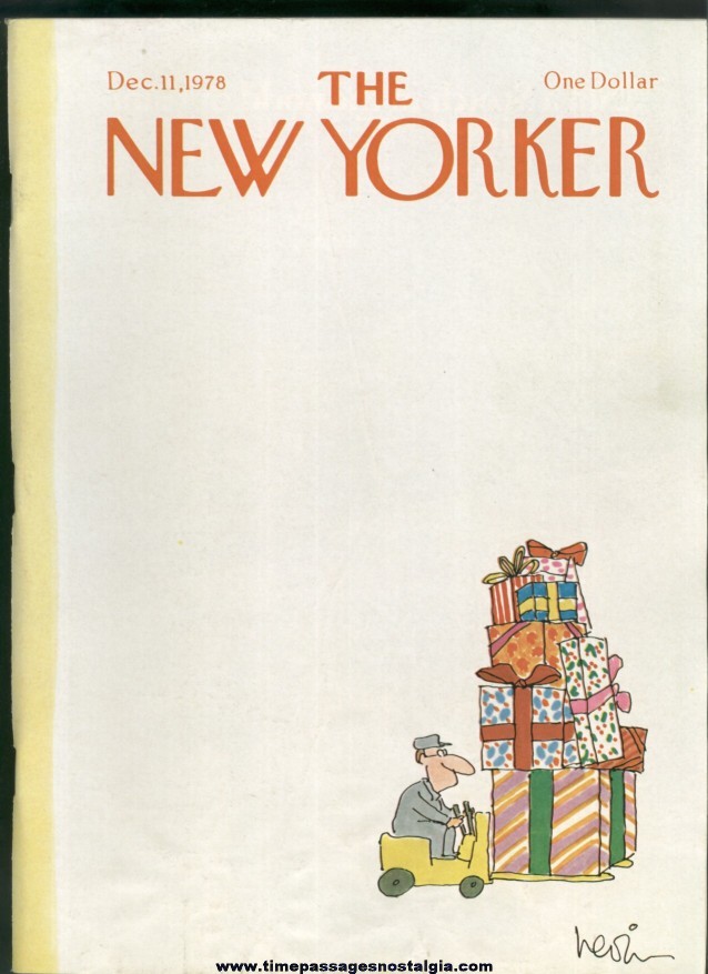 New Yorker Magazine - December 11, 1978 - Cover by Arnie Levin