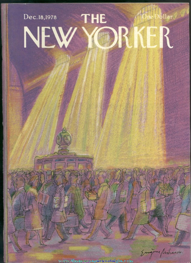 New Yorker Magazine - December 18, 1978 - Cover by Eugene Mihaesco