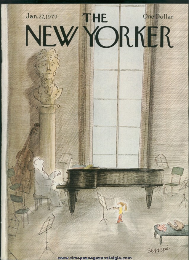 New Yorker Magazine - January 22, 1979 - Cover by J. J. Sempe