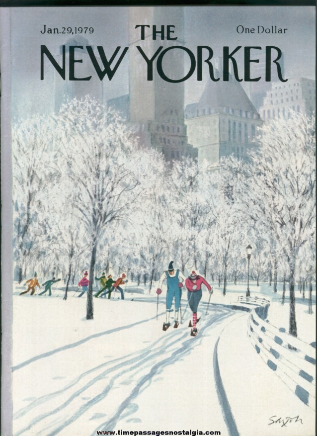 New Yorker Magazine - January 29, 1979 - Cover by Charles Saxon