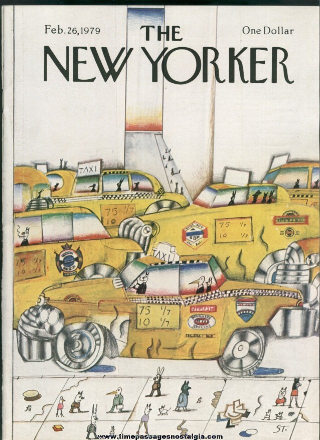 New Yorker Magazine - February 26, 1979 - Cover by Saul Steinberg