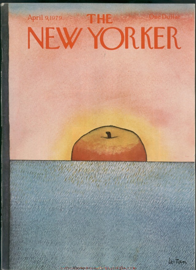 New Yorker Magazine - April 9, 1979 - Cover by Pierre Le-Tan