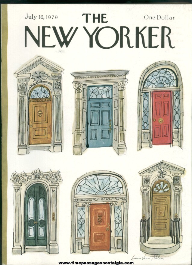New Yorker Magazine - July 16, 1979 - Cover by Laura Jean Allen