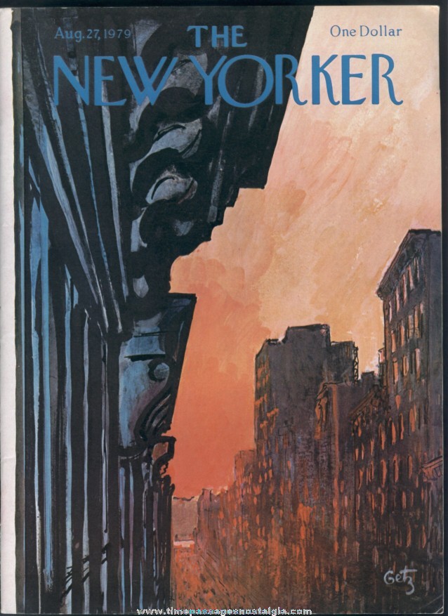 New Yorker Magazine - August 27, 1979 - Cover by Arthur Getz