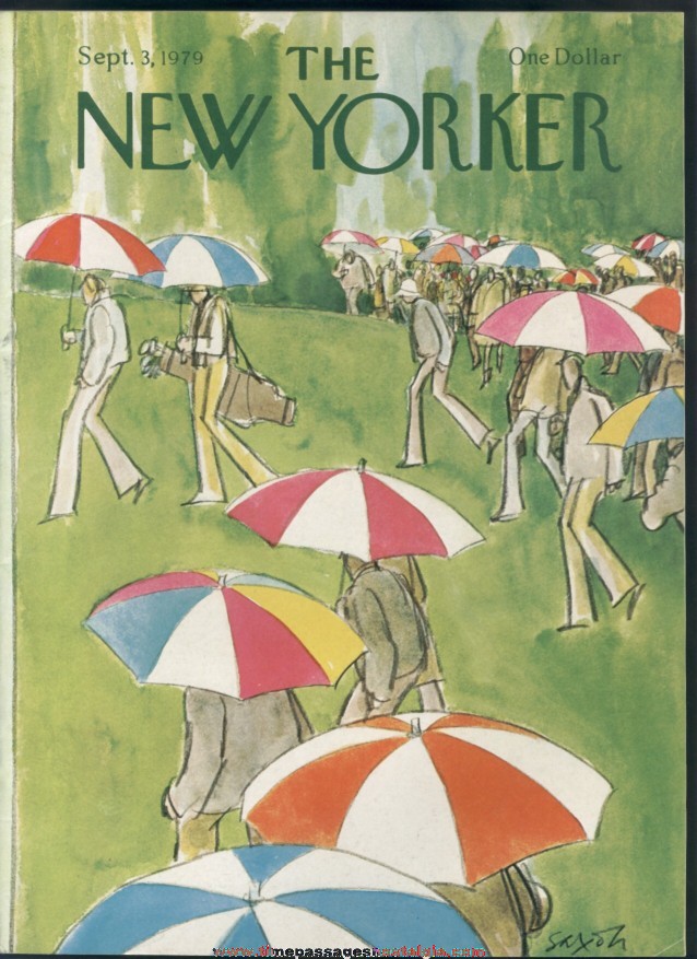 New Yorker Magazine - September 3, 1979 - Cover by Charles Saxon
