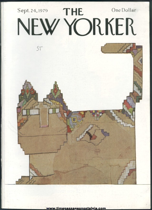 New Yorker Magazine - September 24, 1979 - Cover by Saul Steinberg