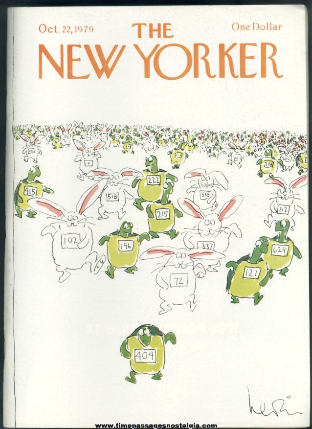 New Yorker Magazine - October 22, 1979 - Cover by Arnie Levin