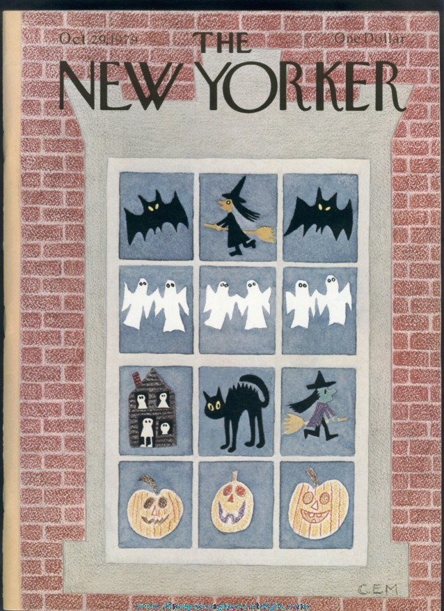 New Yorker Magazine - October 29, 1979 - Cover by Charles E. Martin