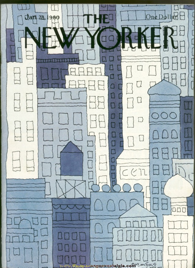 New Yorker Magazine - January 28, 1980 - Cover by John Norment
