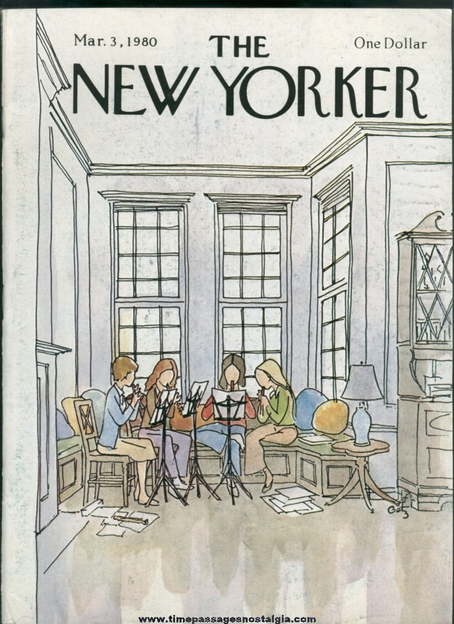 New Yorker Magazine - March 3, 1980 - Cover by Arthur Getz