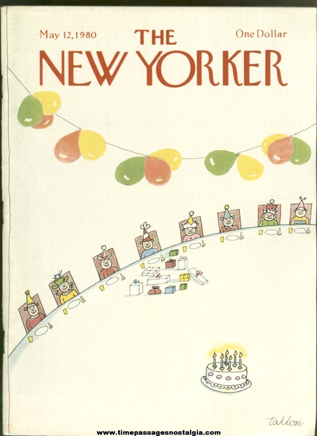 New Yorker Magazine - May 12, 1980 - Cover by Robert Tallon