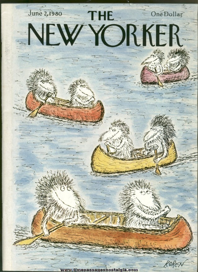 New Yorker Magazine - June 2, 1980 - Cover by Edward Koren
