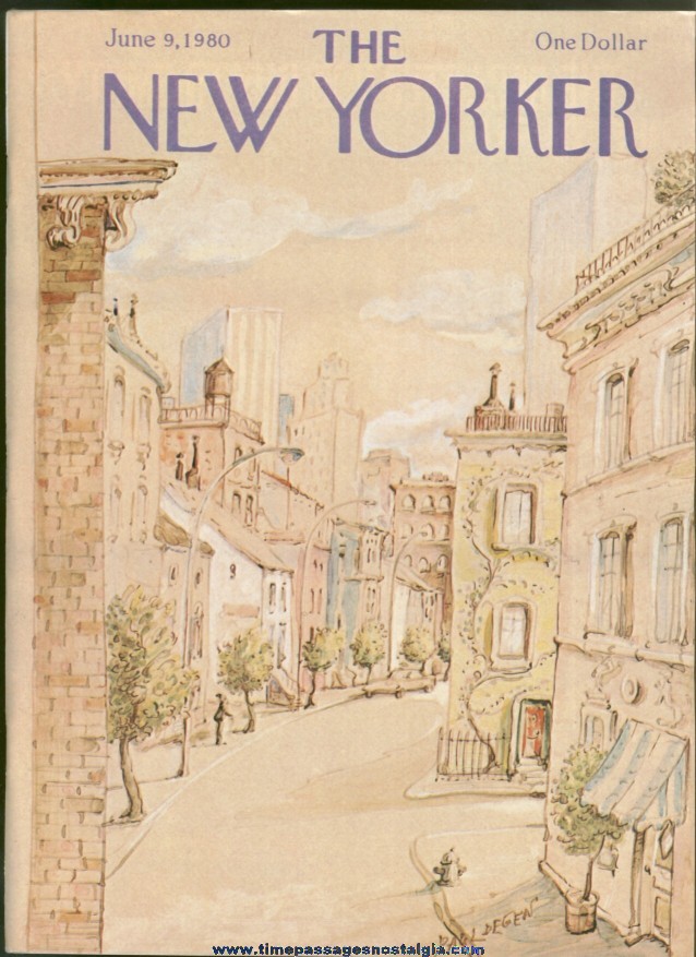 New Yorker Magazine - June 9, 1980 - Cover by Paul Degen