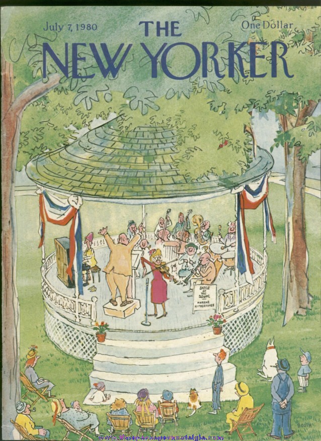 New Yorker Magazine - July 7, 1980 - Cover by George Booth