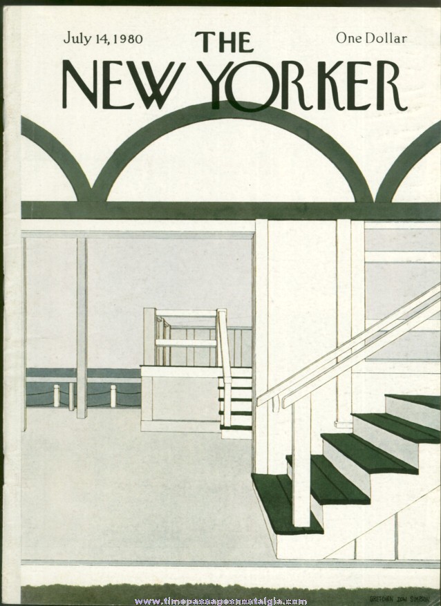 New Yorker Magazine - July 14, 1980 - Cover by Gretchen Dow Simpson