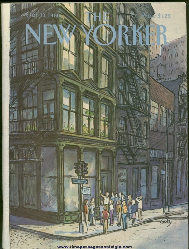 New Yorker Magazine - October 13, 1980 - Cover by Arthur Getz