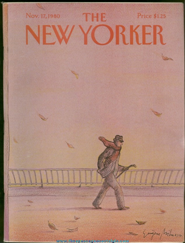 New Yorker Magazine - November 17, 1980 - Cover by Eugene Mihaesco