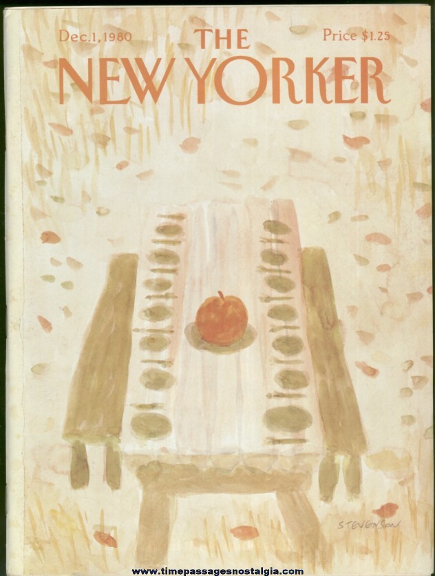 New Yorker Magazine - December 1, 1980 - Cover by James Stevenson