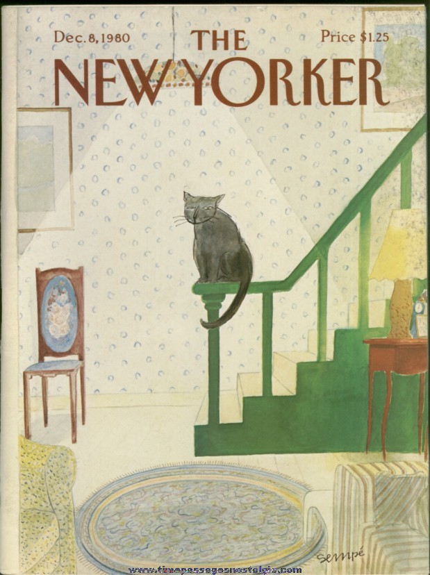 New Yorker Magazine - December 8, 1980 - Cover by J. J. Sempe