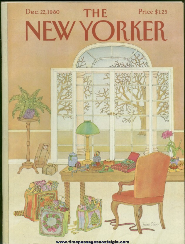 New Yorker Magazine - December 22, 1980 - Cover by Jenni Oliver